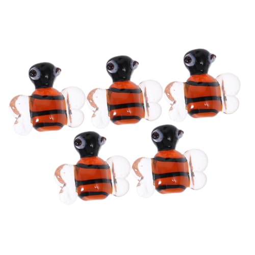 SOIMISS 5 Stück Glas Bienen Charms Anhänger für Armbänder Halsketten Ohrringe Schmuckherstellung Basteln Zubehör für Damen Bienenschmuck DIY Kreative Schmuckstücke SOIMISS 5 Stück Glas Bienen Charms Anhänger für Armbänder Halsketten Ohrringe Schmuckherstellung Basteln Zubehör für Damen Bienenschmuck DIY Kreative Schmuckstücke von SOIMISS