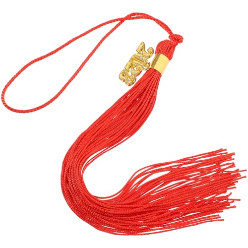 SOIMISS 5 Stück Handgefertigte Doktorhut quasten mit Jahresanhänger Rote Abschlusskappen verzierung Langlebige Abschluss saison dekoration für Feierliche Fotomotive SOIMISS 5 Stück Handgefertigte Doktorhut quasten mit Jahresanhänger Rote Abschlusskappen verzierung Langlebige Abschluss saison dekoration für Feierliche Fotomotive von SOIMISS