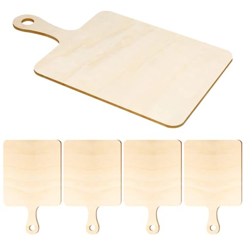 SOIMISS 5 Stück Hölzernummelspielzeug Schneidebretter für die Küche dekorativ schmucklos Essenstafel Griffe cutting boards holzbrettchen zum basteln Schneidebrett Holz leeres Holzschild von SOIMISS