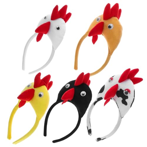 SOIMISS 5 Stück Huhn Verkleidetes Haarband, Niedliche Tier-stirnbänder Für Halloween, Bequeme Und Stilvolle Tierhaar-accessoires Für Frauen Und Kinder SOIMISS 5 Stück Huhn Verkleidetes Haarband, Niedliche Tier-stirnbänder Für Halloween, Bequeme Und Stilvolle Tierhaar-accessoires Für Frauen Und Kinder von SOIMISS
