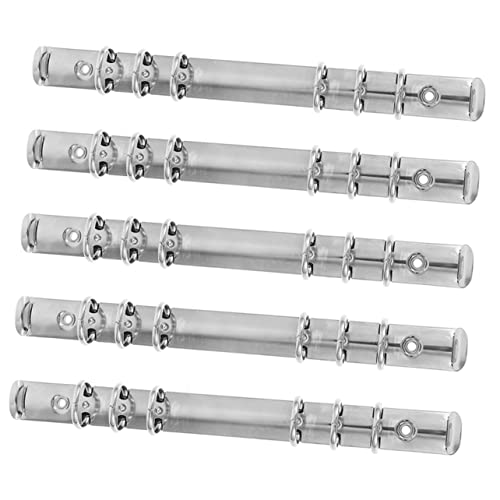 SOIMISS 5 Stück Ring Binder Mechanismus Teiliges für Notizbuch und Planner Metallclip für Bürobedarf und DIY Projekte Leicht und Stabil von SOIMISS