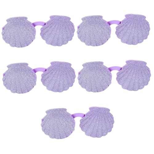 SOIMISS 5 Stück Shell-Brille für toys spielzeuge für - kid toys fotozubehör Muschelförmige Brille Party Requisiten für Kinderbrillen Stk Violett SOIMISS 5 Stück Shell-Brille für toys spielzeuge für - kid toys fotozubehör Muschelförmige Brille Party Requisiten für Kinderbrillen Stk Violett von SOIMISS