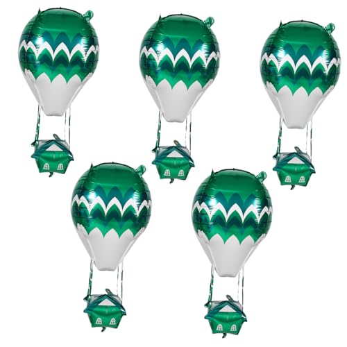 SOIMISS 5 Stück Teiliges Aluminiumfolien Heißluftballon Luftballons Langlebige Partydeko mit Spielerischem Design Schnell Aufblasbar für Innen und Außen für Geburtstage und Festliche SOIMISS 5 Stück Teiliges Aluminiumfolien Heißluftballon Luftballons Langlebige Partydeko mit Spielerischem Design Schnell Aufblasbar für Innen und Außen für Geburtstage und Festliche von SOIMISS