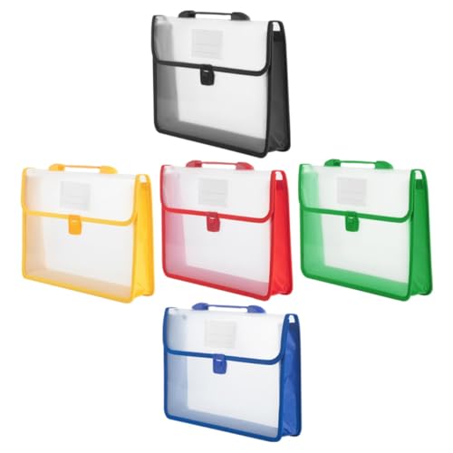 SOIMISS 5 Stück Teiliges Dokumententaschen Große Kapazität Stabile Folder Bag für Wichtige Verträge Wasserabweisend Vielseitig Einsetzbar für Lehrer Studenten Bankangestellte in Farben SOIMISS 5 Stück Teiliges Dokumententaschen Große Kapazität Stabile Folder Bag für Wichtige Verträge Wasserabweisend Vielseitig Einsetzbar für Lehrer Studenten Bankangestellte in Farben von SOIMISS