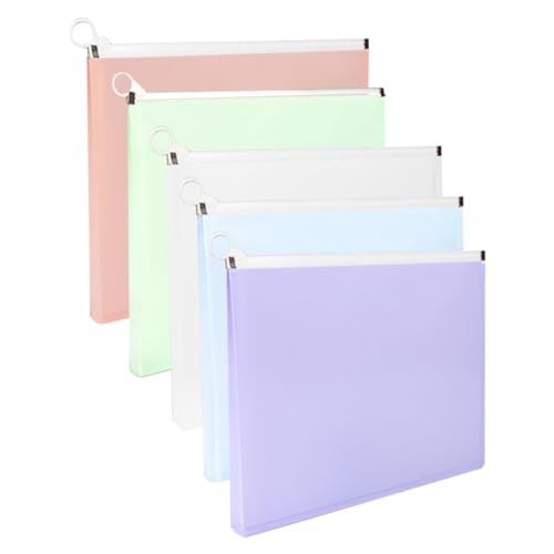 SOIMISS 5 Stück Teiliges Großer Federmäppchen mit Reißverschluss Geräumige Stifttasche für Büro und Schule Flexible Dokumententasche Bunte Aufbewahrungstasche für Stifte und Schreibwaren SOIMISS 5 Stück Teiliges Großer Federmäppchen mit Reißverschluss Geräumige Stifttasche für Büro und Schule Flexible Dokumententasche Bunte Aufbewahrungstasche für Stifte und Schreibwaren von SOIMISS