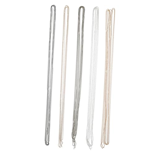 SOIMISS 5 Stück Teiliges Metallkugelketten in Silber Gold Antikbronze Schwarz und Gold Vielseitig als Fan Chain Extender Perlenkette und Zugkette für Deckenventilatoren und Schmuck DIY SOIMISS 5 Stück Teiliges Metallkugelketten in Silber Gold Antikbronze Schwarz und Gold Vielseitig als Fan Chain Extender Perlenkette und Zugkette für Deckenventilatoren und Schmuck DIY von SOIMISS