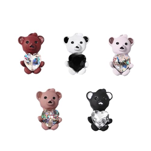 SOIMISS 5 Stück Teiliges Nagelkunst mit Niedlichen Bär Designs Deko für Maniküre Langlebige Nail Bear Accessoires für DIY Nail Art Geeignet für Damen und Mädchen SOIMISS 5 Stück Teiliges Nagelkunst mit Niedlichen Bär Designs Deko für Maniküre Langlebige Nail Bear Accessoires für DIY Nail Art Geeignet für Damen und Mädchen von SOIMISS