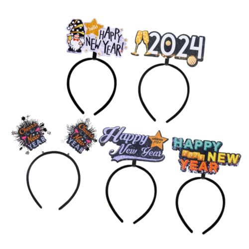 SOIMISS 5 Stück Teiliges Neujahrs Party Haarband Bunte Haarschmuck Stirnbänder mit Stern und Schriftzug Designs Schonend Langlebig für Familien und Gruppenfotos SOIMISS 5 Stück Teiliges Neujahrs Party Haarband Bunte Haarschmuck Stirnbänder mit Stern und Schriftzug Designs Schonend Langlebig für Familien und Gruppenfotos von SOIMISS