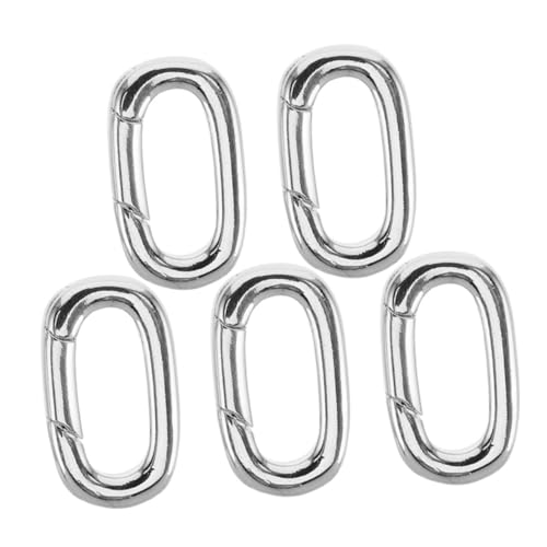 SOIMISS 5 Stück Teiliges Ovale Karabinerhaken Kupfer Langlebige Schmuckverbinder für Halsketten Armbänder und Schlüsselanhänger Vielseitige Diy Schmuckverschlüsse mit Sicherem SOIMISS 5 Stück Teiliges Ovale Karabinerhaken Kupfer Langlebige Schmuckverbinder für Halsketten Armbänder und Schlüsselanhänger Vielseitige Diy Schmuckverschlüsse mit Sicherem von SOIMISS