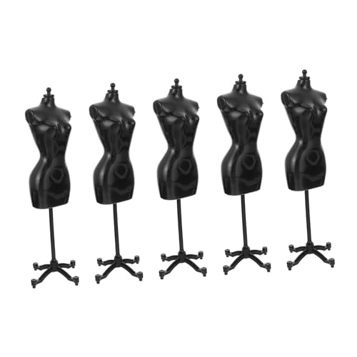 SOIMISS 5 Stück Teiliges Puppenständer Robustem Kunststoff Mini Mannequin Modellständer für Puppenkleidung und Schmuckanzeige als Puppenzubehör für Geburtstagsgeschenke und von SOIMISS