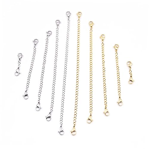 SOIMISS 5 Stück Teiliges Set Kettenverlängerung mit Doppel Karabiner für DIY Schmuckherstellung Robust und Einfach zu Verbinden SOIMISS 5 Stück Teiliges Set Kettenverlängerung mit Doppel Karabiner für DIY Schmuckherstellung Robust und Einfach zu Verbinden von SOIMISS