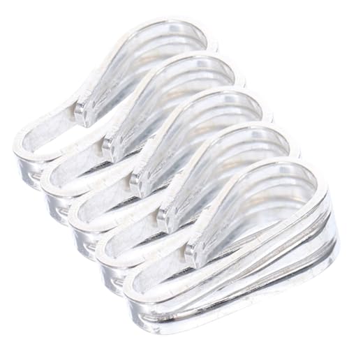 SOIMISS 5 Stück Teiliges Silber Schmuckanhänger Clip Langlebiger DIY Schmuck Charm Halter Stabile Kettenverbinder für Halsketten und Armbänder Korrosionsbeständig Farbecht von SOIMISS