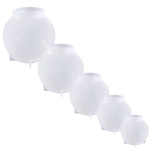 SOIMISS 5 Stück Teiliges Silikon Sphere Formen Kugelförmige DIY Resin Gießformen Flexible Epoxidharz Mold für Kristallkugel Basteln Schmuck Dekoration SOIMISS 5 Stück Teiliges Silikon Sphere Formen Kugelförmige DIY Resin Gießformen Flexible Epoxidharz Mold für Kristallkugel Basteln Schmuck Dekoration von SOIMISS