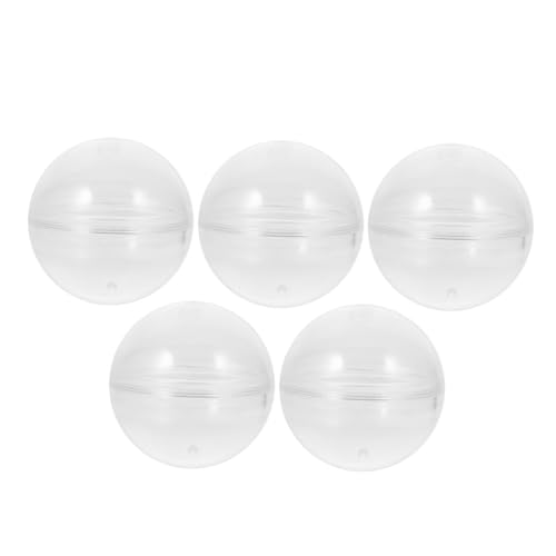 SOIMISS 5 Stück Teiliges Transparente Runde Kunststoffkapseln Nachfüllbare Candy Box Stabile Leere Füllkugeln für Automaten DIY Aufbewahrung und Partydekoration SOIMISS 5 Stück Teiliges Transparente Runde Kunststoffkapseln Nachfüllbare Candy Box Stabile Leere Füllkugeln für Automaten DIY Aufbewahrung und Partydekoration von SOIMISS