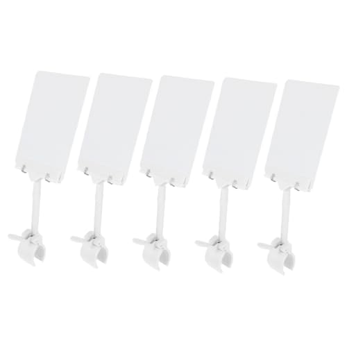 SOIMISS 5 Stück Teiliges Verstellbares Preisschildhalter Wasserdichtem PVC Multifunktionaler Vertikaler Aufsteller für Supermärkte Obstläden Flexible Beschilderung und Werbeaufsteller von SOIMISS