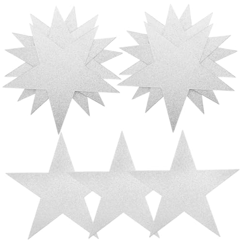 SOIMISS 50 Blatt Doppelseitige Silberne Ausschnitte Bastelpapier für Scrapbooking Wanddekoration Leichte Tragbare Partydeko für Klassenräume und DIY Projekte SOIMISS 50 Blatt Doppelseitige Silberne Ausschnitte Bastelpapier für Scrapbooking Wanddekoration Leichte Tragbare Partydeko für Klassenräume und DIY Projekte von SOIMISS