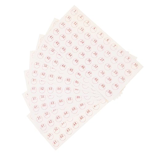 SOIMISS 50 Blatt Selbstklebende Etiketten Beschriftbare Aufkleber für Ordnung Haushalt und Büro für Gläser Vorratsdosen Klassifizierung und DIY Projekte von SOIMISS