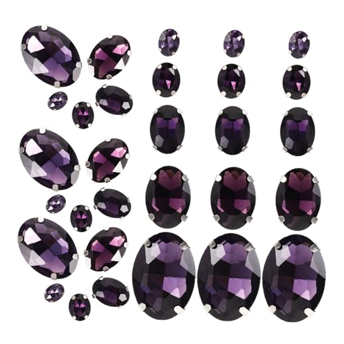 SOIMISS 50 Stück Aufnähbare Glas Strasssteine mit Krappenfassung Tiefviolett Leichte DIY Bastelsteine für Kleidung Schmuck und Handarbeitszubehör für Individuelle Modeaccessoires SOIMISS 50 Stück Aufnähbare Glas Strasssteine mit Krappenfassung Tiefviolett Leichte DIY Bastelsteine für Kleidung Schmuck und Handarbeitszubehör für Individuelle Modeaccessoires von SOIMISS