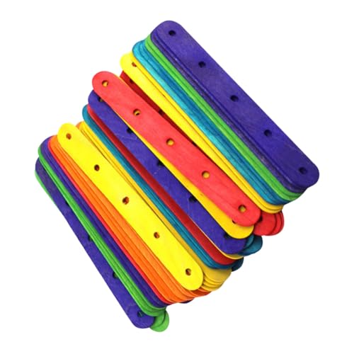 SOIMISS 50 Stück Bunte Jumbo holzstäbchen mit Löchern Glatte Oberfläche Ungiftig für DIY Bastelprojekte Schul Gruppenaktivitäten Umweltfreundliche Eisstiele aus Holz SOIMISS 50 Stück Bunte Jumbo holzstäbchen mit Löchern Glatte Oberfläche Ungiftig für DIY Bastelprojekte Schul Gruppenaktivitäten Umweltfreundliche Eisstiele aus Holz von SOIMISS