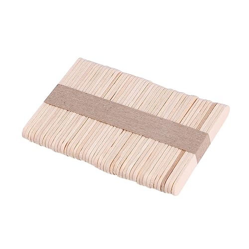 SOIMISS 50 Stück Diy Holzstäbchen Holzmodelle Bastelmaterial für Glatte Oberfläche für Kunstprojekte Lernspielzeug Farben und Collagen von SOIMISS