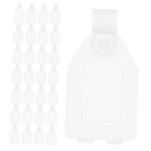 SOIMISS 50 Stück Etikettenhalter aus Kunststoff Halter für Preisschilder mit Snap Lock Wiederverwendbare Korb Labels Transparente Etikettenclips für Zuhause und Büro von SOIMISS