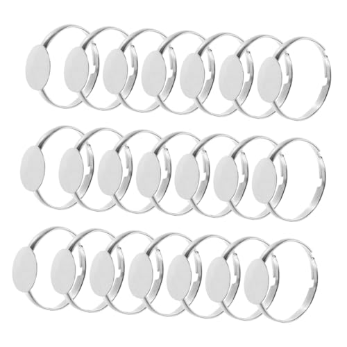 SOIMISS 50 Stück Flache Ring Basis für Diy Schmuckherstellung Runde Ring Settings für Bastelprojekte und von SOIMISS