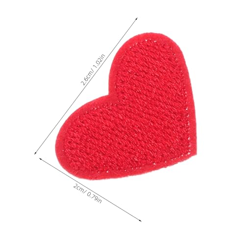 SOIMISS 50 Stück Herzförmige Bügel Zum Aufnähen Bestickte Patches Vielseitige Applikationen Zum Reparieren und Dekorieren Von Kleidung Jacken Rucksäcken Schuhen Und Taschen von SOIMISS