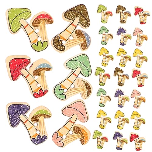 SOIMISS 50 Stück Holzknöpfe im Pilzdesign DIY Nähknöpfe Holz für Kleidung Bastelarbeiten und Scrapbooking Langlebig und Dekorativ für Kinderbekleidung SOIMISS 50 Stück Holzknöpfe im Pilzdesign DIY Nähknöpfe Holz für Kleidung Bastelarbeiten und Scrapbooking Langlebig und Dekorativ für Kinderbekleidung von SOIMISS