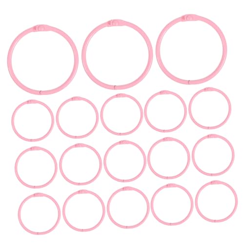 SOIMISS 50 Stück Metall-lochordnerringe Innendurchmesser Rosa Buchringe Robuste Kartenorganizer-ringe für Notizbücher Karteikarten Schlüsselanhänger Büro Schule Zuhause SOIMISS 50 Stück Metall-lochordnerringe Innendurchmesser Rosa Buchringe Robuste Kartenorganizer-ringe für Notizbücher Karteikarten Schlüsselanhänger Büro Schule Zuhause von SOIMISS