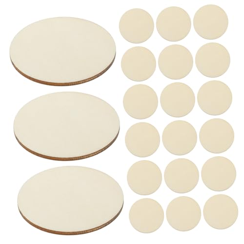 SOIMISS 50 Stück Runde Holzscheiben Natürliche Holzscheiben für DIY Bastelarbeiten Malen und Hochzeitsdekoration Unlackierte Holzplatten zur Kreativen Gestaltung und Personalisierung SOIMISS 50 Stück Runde Holzscheiben Natürliche Holzscheiben für DIY Bastelarbeiten Malen und Hochzeitsdekoration Unlackierte Holzplatten zur Kreativen Gestaltung und Personalisierung von SOIMISS