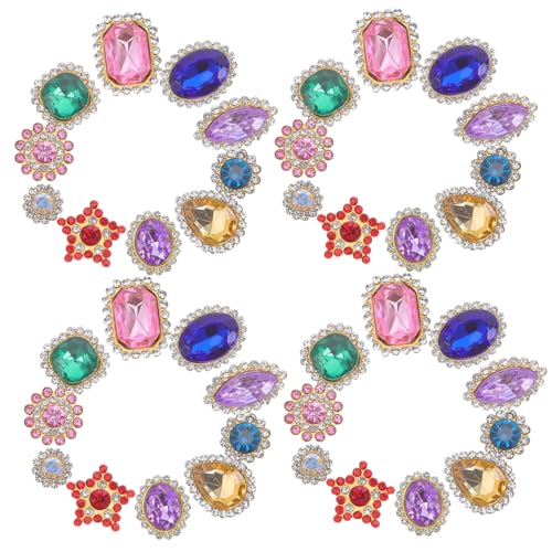 SOIMISS 50 Stück Strass-klauen: Elegante Blumen-kristall-strasssteine ​​– Zum Aufnähen, Edelstein-blumendekor Für Haarteile, Diy-projekte Und Kleidungszubehör von SOIMISS