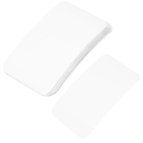 SOIMISS 50 Stück Sublimationsaufkleber Leer Blanko-aufkleber Mit Wärmesublimation Wärmeübertragungsaufkleber Wärmeübertragung Vinyl Thermoband Blanko-aufkleber Zur Wärmeübertragung Weiß von SOIMISS