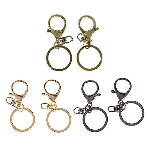 SOIMISS 50 Stück Teiliges Alloy Schlüsselringe mit Rundem Karabinerverschluss Langlebig Rostfrei für DIY Schmuck Schlüsselanhänger Taschenanhänger Zubehör für Kreative Bastelprojekte SOIMISS 50 Stück Teiliges Alloy Schlüsselringe mit Rundem Karabinerverschluss Langlebig Rostfrei für DIY Schmuck Schlüsselanhänger Taschenanhänger Zubehör für Kreative Bastelprojekte von SOIMISS
