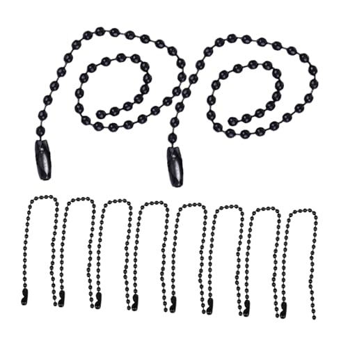 SOIMISS 50 Stück Teiliges Bunt Bedrucktes Kugelkettenset Robuste Dekorative Hängekette Lang Schwarze Anhängerkette für Schmuck und Bastelbedarf SOIMISS 50 Stück Teiliges Bunt Bedrucktes Kugelkettenset Robuste Dekorative Hängekette Lang Schwarze Anhängerkette für Schmuck und Bastelbedarf von SOIMISS
