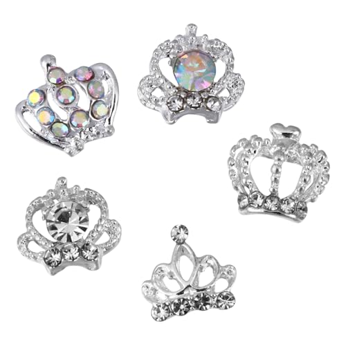 SOIMISS 50 Stück Teiliges Nagel Dekorationsset mit Metall und Legierungs Strasssteinen Vielseitige Nail Charms für DIY Maniküre Funkelnde Nagelverzierung für Alltag und Besondere Anlässe von SOIMISS