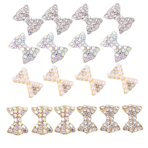 SOIMISS 50 Stück Teiliges Nail Art Charms mit Schleifen und Strasssteinen Langlebige Nageldesign Dekoration für Frauen Geeignet für Natürliche und Künstliche Nägel für DIY Nailart und SOIMISS 50 Stück Teiliges Nail Art Charms mit Schleifen und Strasssteinen Langlebige Nageldesign Dekoration für Frauen Geeignet für Natürliche und Künstliche Nägel für DIY Nailart und von SOIMISS