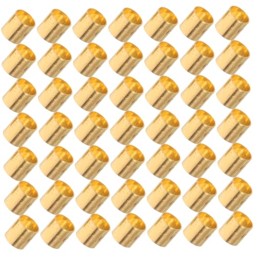 SOIMISS 500 Stück Quetschperlen Kupfer Goldfarbene Endkappen für Schmuckherstellung und Vielseitig Einsetzbar für Armbänder Ohrringe und Anhänger DIY von SOIMISS