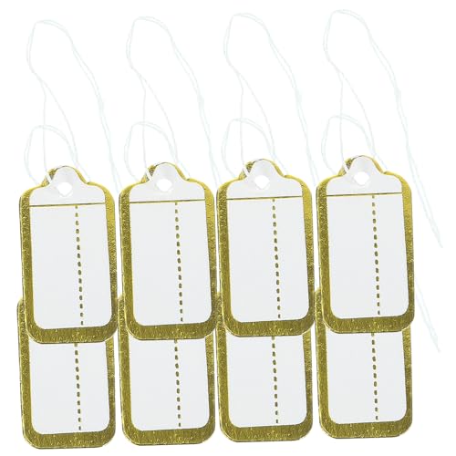 SOIMISS 500 Stück Schild label etikett Schmuckanhänger Schmuckpreis-Tags Schmuckpreis-Aufkleber Tag Weinjahre Schmuck Tags hängend Tag-Aufkleber Geschenkanhänger Merkzettel Papier Weiß von SOIMISS