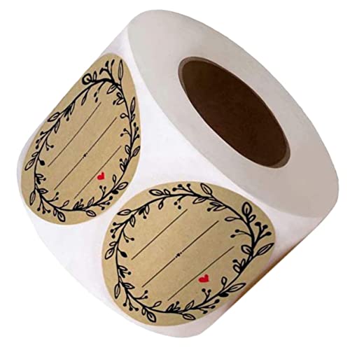 SOIMISS 500 Stück Selbstklebende Aufkleber mit Olivenzweig Muster für Bastelprojekte Geschenkverpackungen und Dekoration für Hochzeiten und DIY von SOIMISS