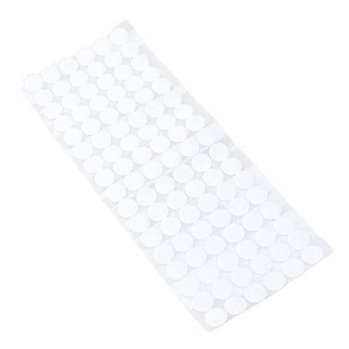 SOIMISS 50Paare Klettband Selbstklebend Runde Punktaufkleber Weiße Haken und Schlaufen Dots für Wände und DIY Projekte Stark Haftend und Wetterfest von SOIMISS