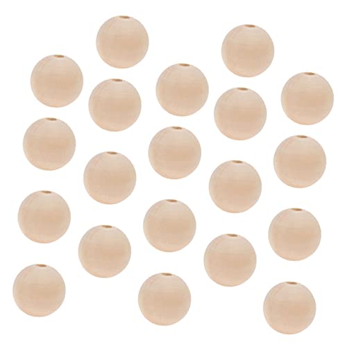 SOIMISS 50Stücke Natürliche Holzperlen Originalfarbe für DIY Projekte Spacer Perlen für Armbänder und Heimdekorationen Hochwertiges Holzmaterial Leicht von SOIMISS