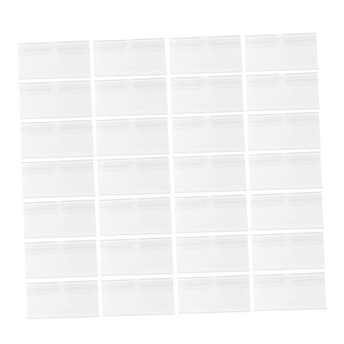 SOIMISS 50Stücke Wiederverwendbare Etikettenhalter für Supermärkte Geschäfte Regale Transparent für Preisauszeichnungen und Warenpräsentation von SOIMISS