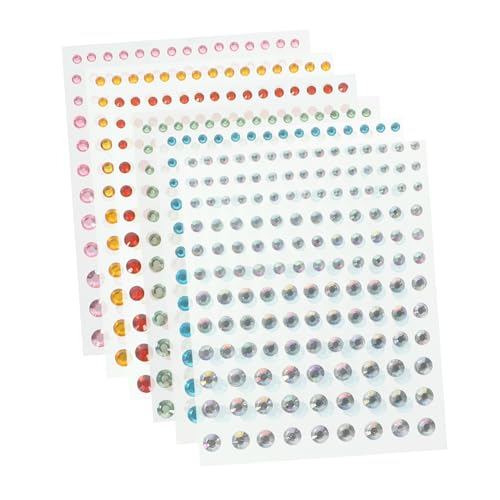 SOIMISS 6 Blätter Selbstklebende Strasssteine für Gesicht DIY Glitzer Aufkleber Verschiedenen Farben Ab Weiß Blau Gelb Grün Rot für Kreative Bastelprojekte und Gesichtsschmuck SOIMISS 6 Blätter Selbstklebende Strasssteine für Gesicht DIY Glitzer Aufkleber Verschiedenen Farben Ab Weiß Blau Gelb Grün Rot für Kreative Bastelprojekte und Gesichtsschmuck von SOIMISS