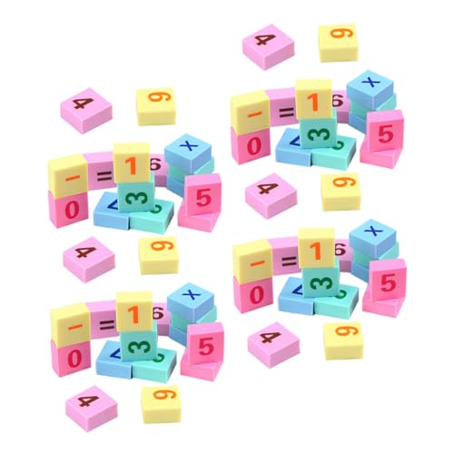 SOIMISS 6 Boxen Digitale Radiergummis Boxen für Schüler Lustige Mathe Radiergummis mit Zahlenmustern für Kunst Preise und Hausaufgabenbelohnungen von SOIMISS