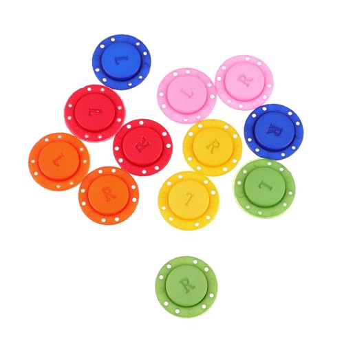 SOIMISS 6 Paare Diy Magnetische Knöpfe Magnetverschluss für Kleidung Gemischte Farben für Strick und Nähprojekte Dekoration und Kunstwerke von SOIMISS
