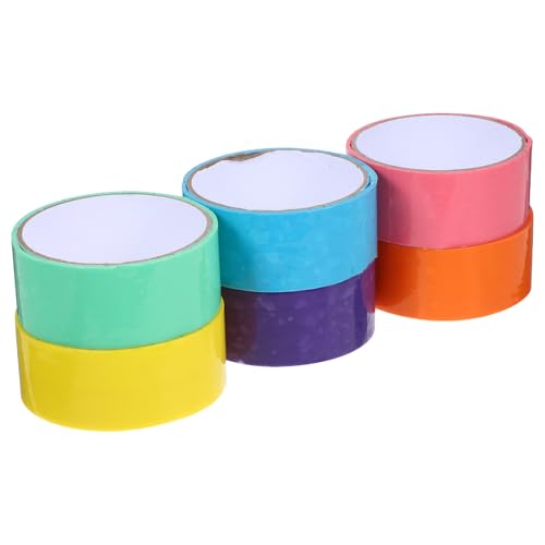SOIMISS 6 Rollen Bunte Klebeball Bänder Multi Funktions Klebeband für Basteln Sicher und Langlebig für DIY Projekte und Stressabbau von SOIMISS