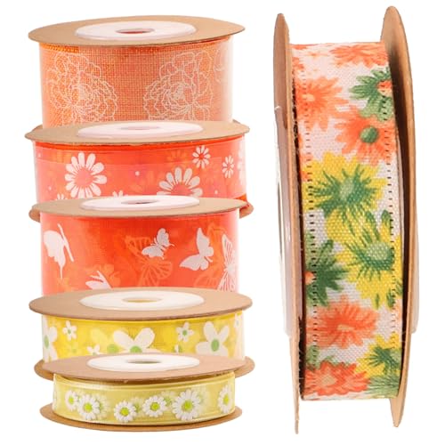SOIMISS 6 Rollen Bunte Polyester Satinbänder für Basteln DIY Geschenkverpackung Waschbar Farbbrillant Vielseitig Zuschneidbar für Party und Festdekoration SOIMISS 6 Rollen Bunte Polyester Satinbänder für Basteln DIY Geschenkverpackung Waschbar Farbbrillant Vielseitig Zuschneidbar für Party und Festdekoration von SOIMISS