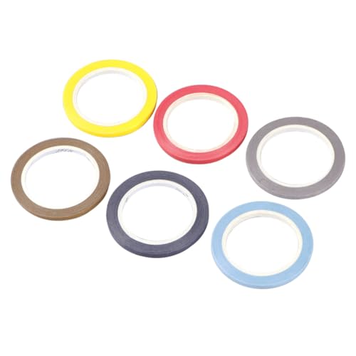 SOIMISS 6 Rollen Washi Papierklebeband Dünn Einfarbig Dekoratives Klebeband für Geschenkverpackung DIY Basteln Scrapbooking Journal Planung SOIMISS 6 Rollen Washi Papierklebeband Dünn Einfarbig Dekoratives Klebeband für Geschenkverpackung DIY Basteln Scrapbooking Journal Planung von SOIMISS