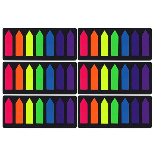 SOIMISS 6 Sätze Fluoreszierende Haftnotizen Bunte Indexkarten Selbstklebende Notizzettel für Bürobedarf Praktische Beschriftungen und Markierungen für Gesetzestexte und Notizen SOIMISS 6 Sätze Fluoreszierende Haftnotizen Bunte Indexkarten Selbstklebende Notizzettel für Bürobedarf Praktische Beschriftungen und Markierungen für Gesetzestexte und Notizen von SOIMISS