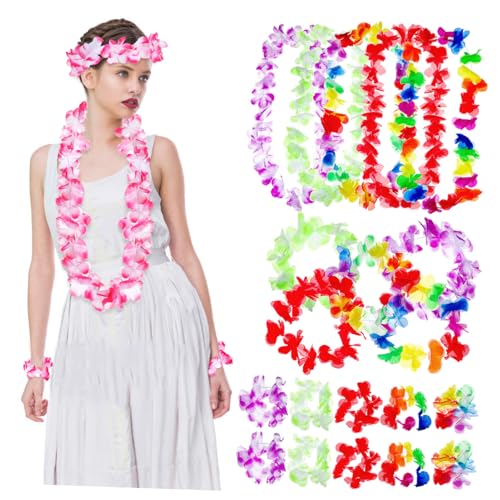 SOIMISS 6 Sätze Hawaiian Leis Set Teilig und Armbänder für Luau Partys Bunte Girlanden für Festivals Tänze und Stranddekorationen SOIMISS 6 Sätze Hawaiian Leis Set Teilig und Armbänder für Luau Partys Bunte Girlanden für Festivals Tänze und Stranddekorationen von SOIMISS